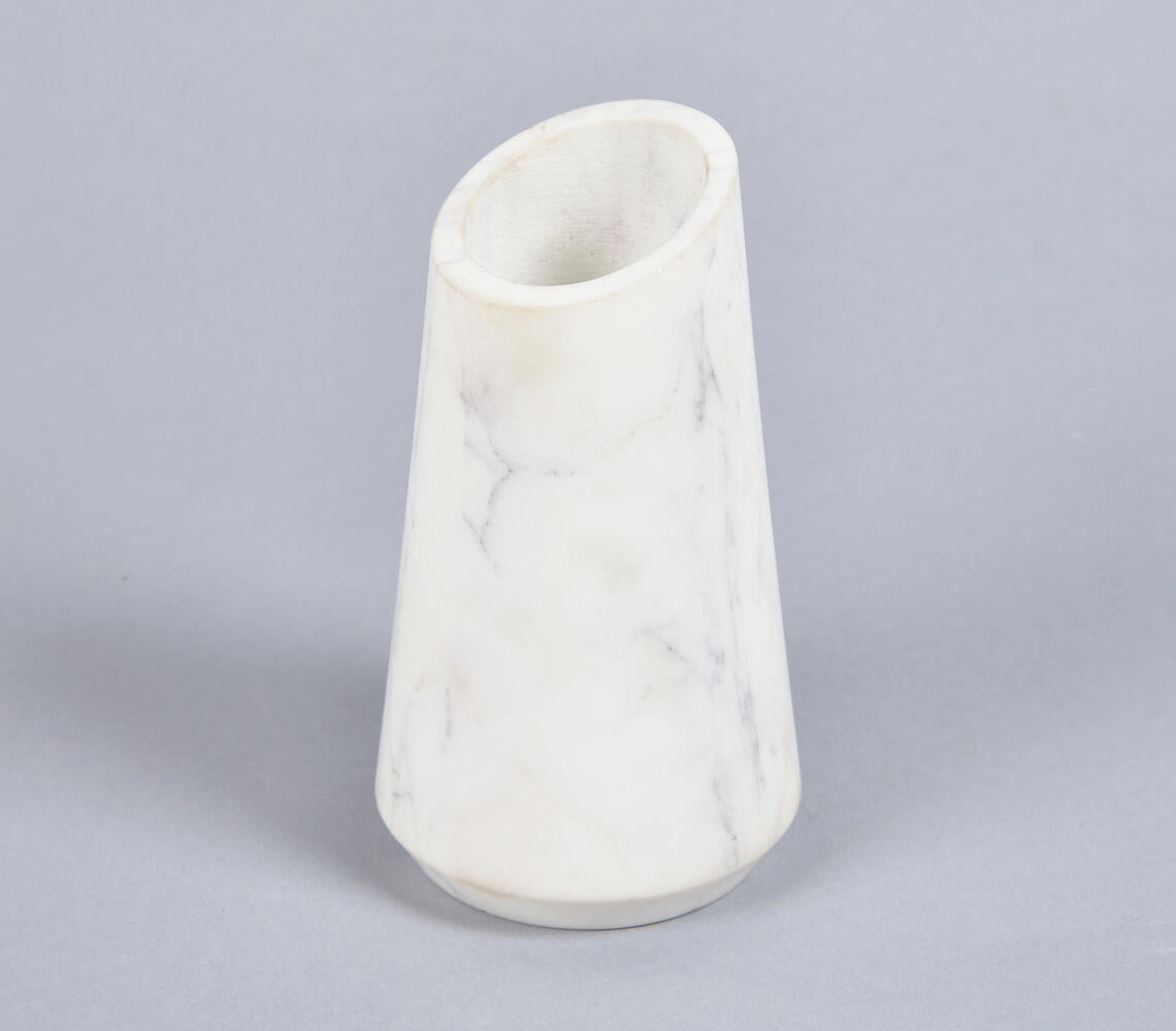 Turned Marble Flower Vase