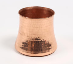 Hand Beaten Copper Rose Vase