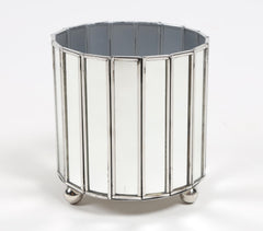 Handcrafted Panel Mirrored stainless steel planter