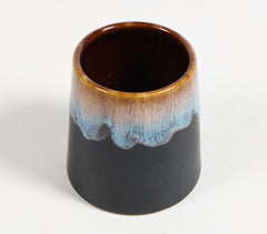 Flame-Effect Mini Clay Planter