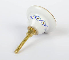 Handmade Ceramic Regal Motif Door Knob