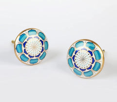 Handmade Ceramic Regal Motif Door Knob