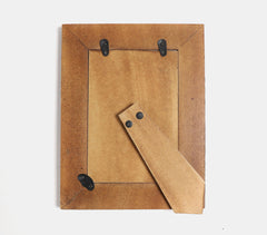 Minimal Resin & Wood Striped Photo Frame
