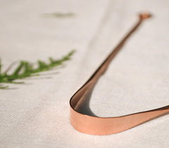 Handcrafted Copper Tongue Cleaner