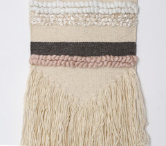 Tufted & Tasseled Bohemian Wall hanging