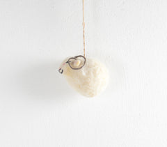 Christmas Felt Sheep Ornaments (set of 2)