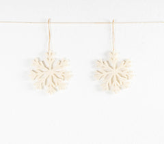 Christmas Snowflake Felt Ornaments (set of 2)