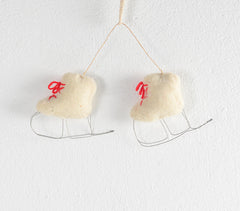 Christmas Ice Skate Felt Ornaments