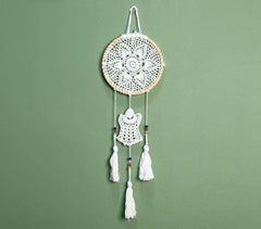 Crochet Ivory Star Dreamcatcher