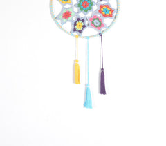 Crochet Floral Star Dreamcatcher