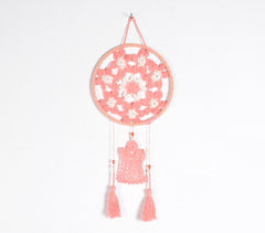 Crochet Pastel Pink Dreamcatcher