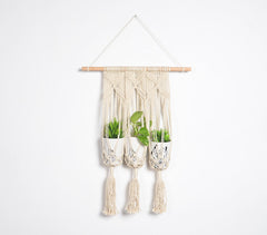 Bohemian Macrame Trinity Planter