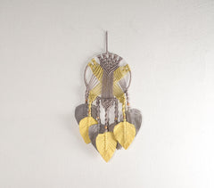 Mustard & Grey Macrame Dreamcatcher