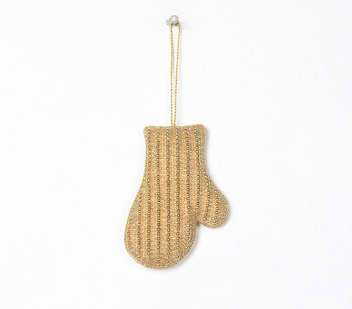 Hand Embroidered Christmas Ornament glove
