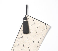 Hand Stitched Cotton Christmas Stocking with Tassel