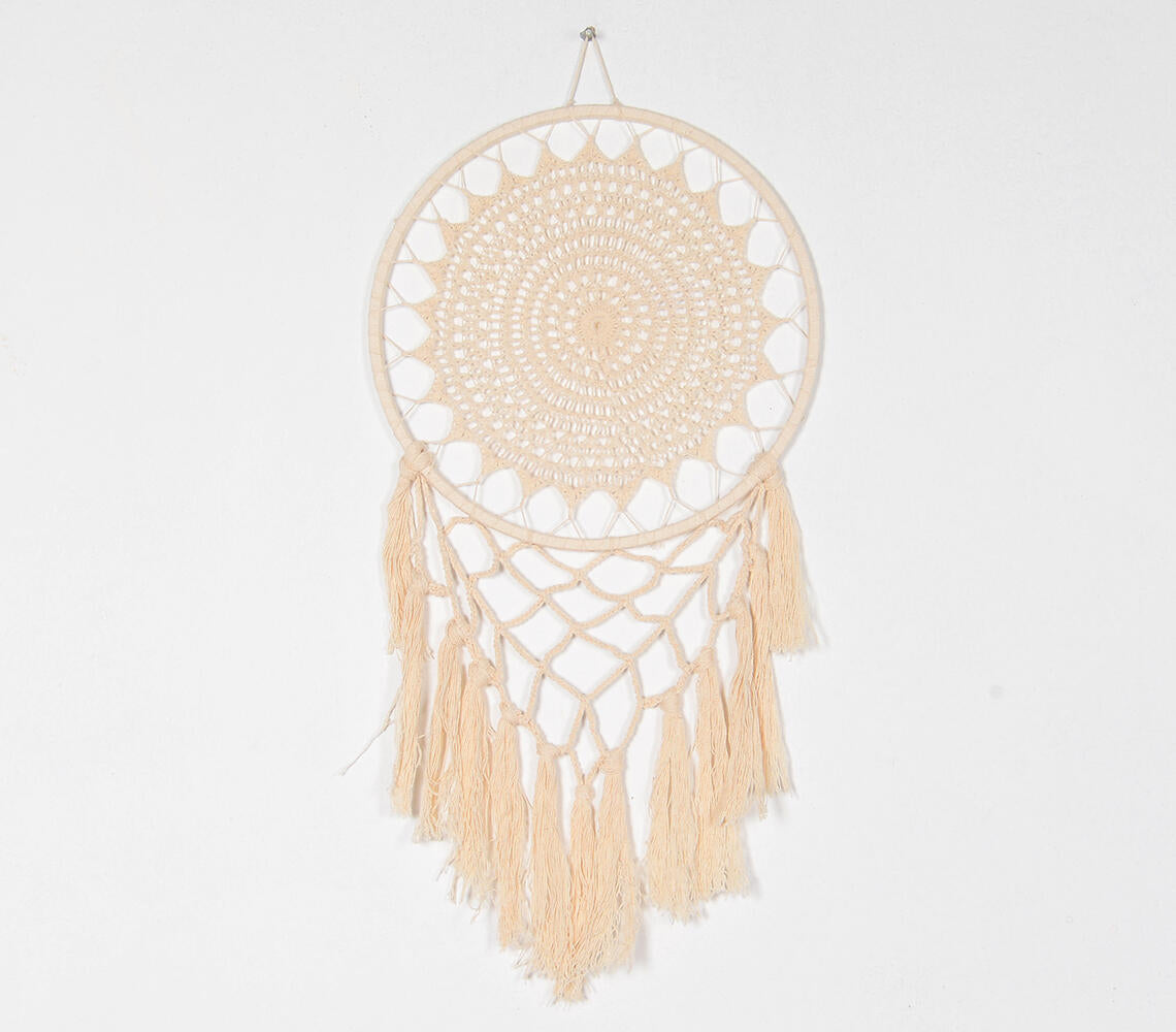 Wheaten Crochet Dreamcatcher