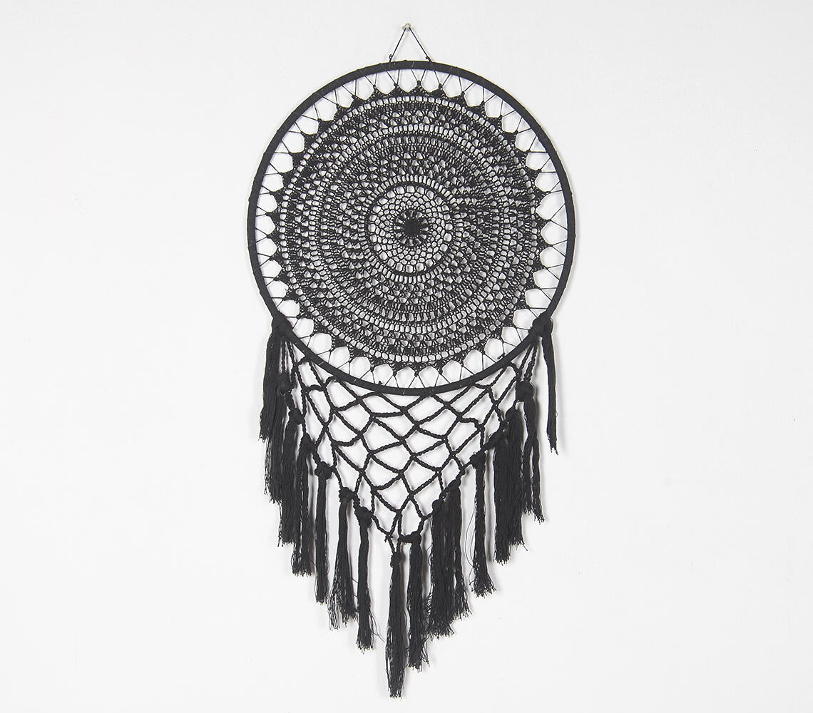 Noir Crochet Dreamcatcher