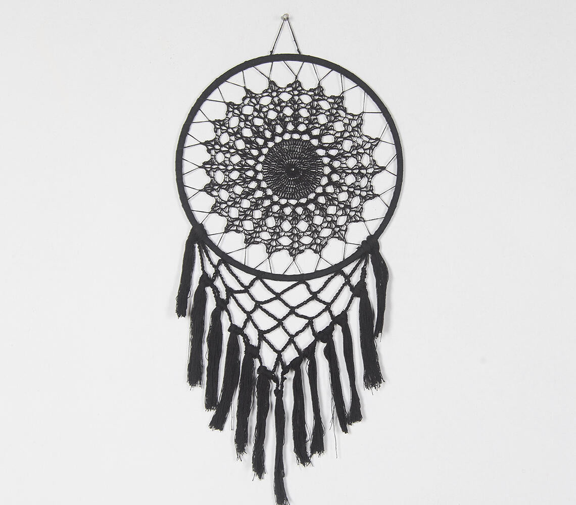 Charcoal Crochet Dreamcatcher