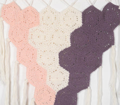 Blush & Plum Crochet Wall Hanging