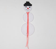Xmas Snowman Crochet Wall Art
