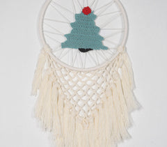 Crochet Christmas Tree Dreamcatcher
