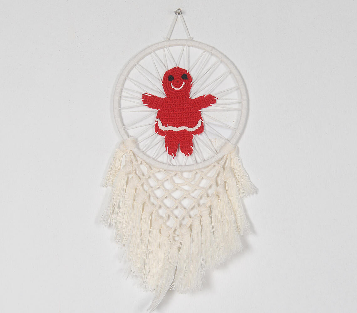 Crochet Gingerbread Girl Dreamcatcher