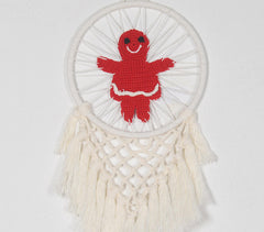 Crochet Gingerbread Girl Dreamcatcher