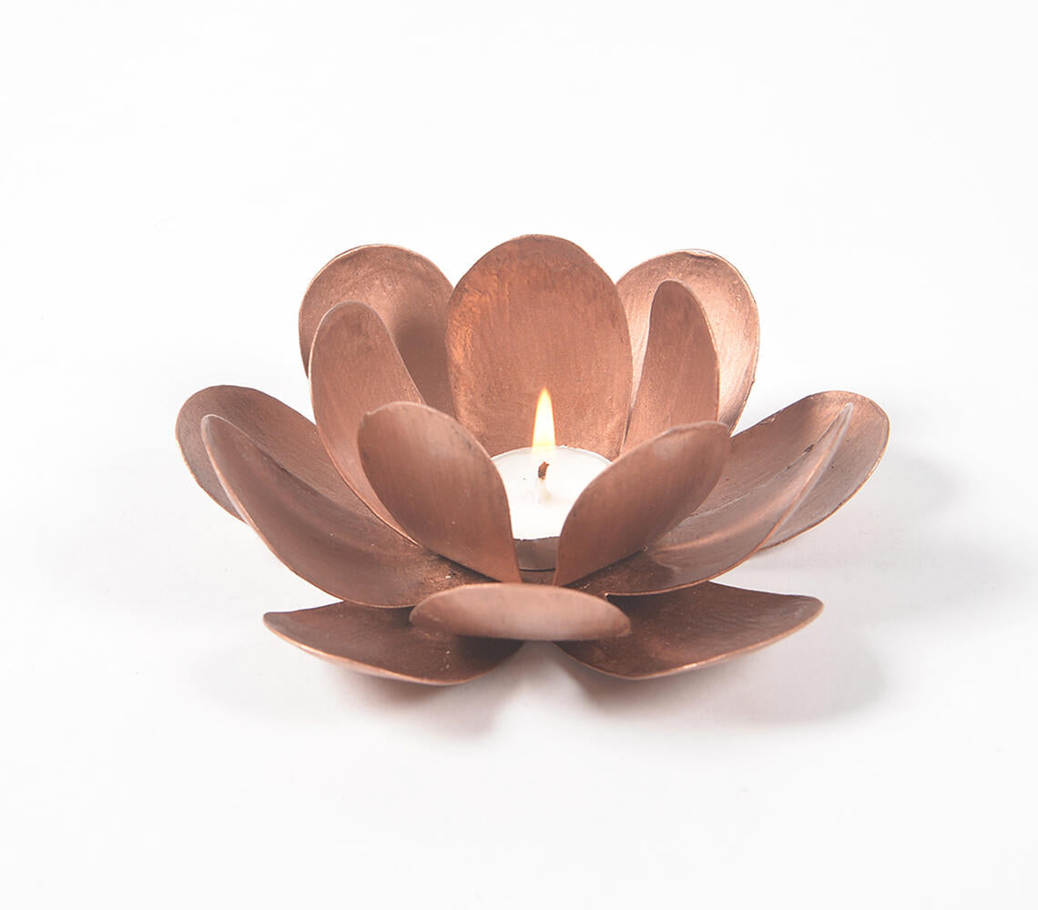 Hand Painted Iron Tea Light Holder