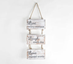 Live Laugh Love' Tiered Hanging Wall Decor