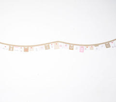 Embroidered Linen & Cotton Patchwork Bunting