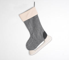 Embroidered & Patchwork Winter Stocking