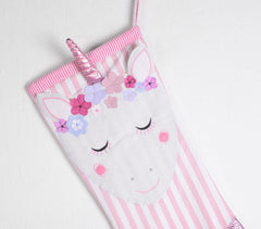 Unicorn Embroidered & Patchwork Stocking
