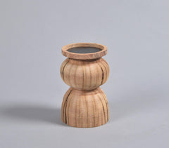 Recycled Wood Patterned Tea Light Holder