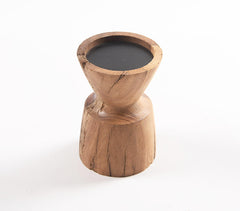 Handcrafted Recycled Wood Candle holder
