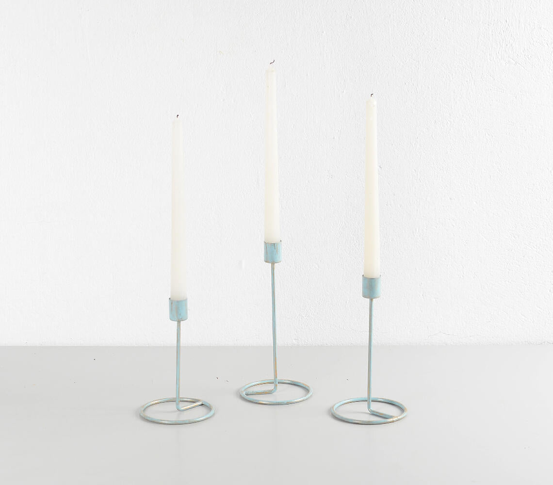 Handmade Iron Candle holders (set of 3)