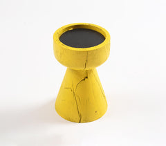 Turned Saal Wood Candle holder