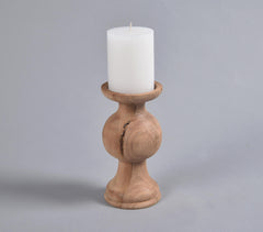 Recycled Wood Tea Light Holder Q1