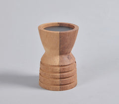 Handcrafted Recycled Wood Candle holder Q1