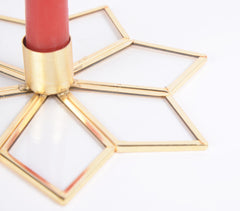 Heptagram Copper Candle holder