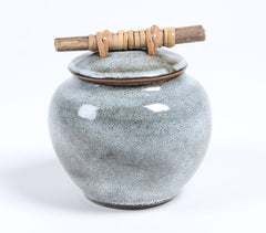 Vintage Speckled Ceramic Canister