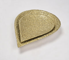 Lacquered Aluminium Drop-Shaped Decor Dishes (set of 2)