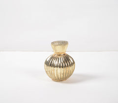 Assorted Golden Mercury Glass Vases (set of 6)