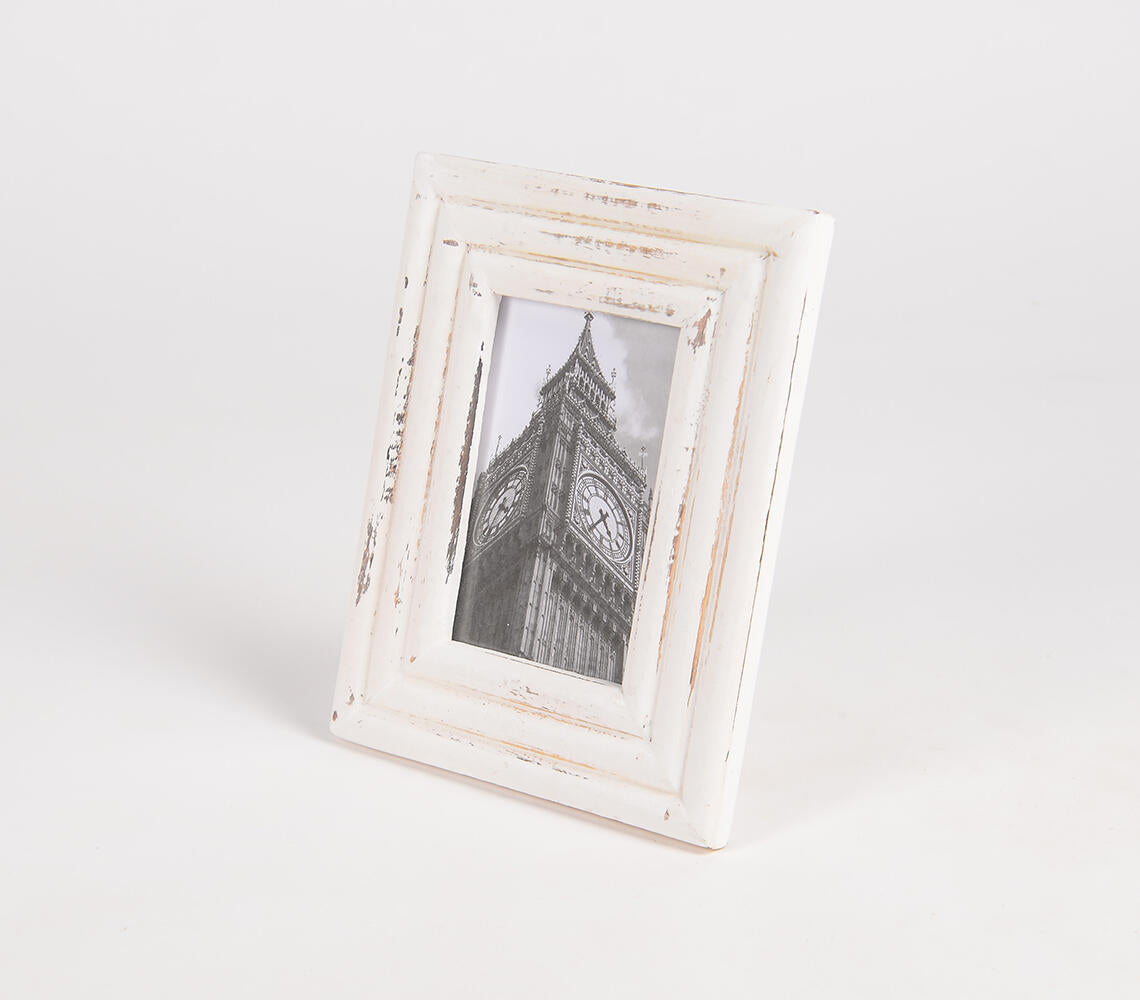 Speckled Ivory Mango Wood Photo Frame