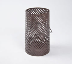 Latticed Iron Lantern Candle Holders (set of 3)