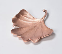 Lacquered Aluminium Leaf-Shaped Décor Plates (set of 3)