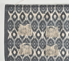 Printed Cotton Fringed Patches Wall Hanging