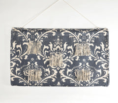 Damask Printed Cotton Fringed Patches Wall Hanging