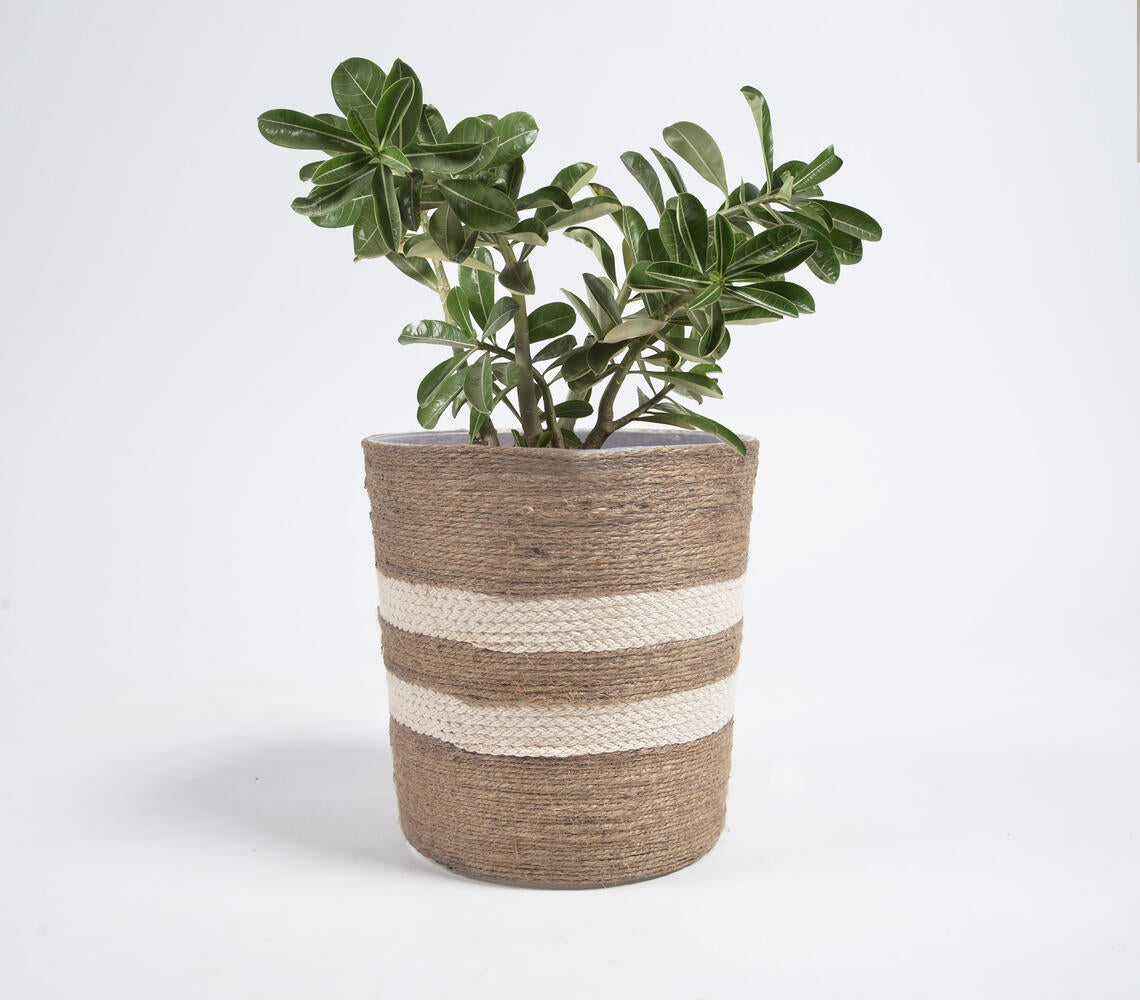 Braided Jute Bin Container