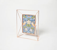 Minimal Rose-Gold Metal & Glass Photo frames (set of 3)