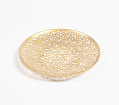 Latticed Iron Decorative Tray